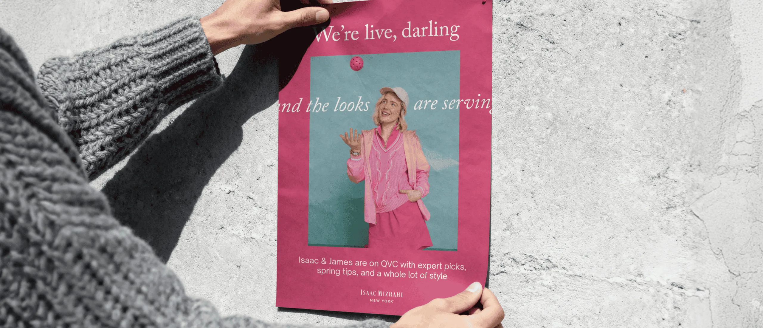 Isaac Mizrahi campaign by Splash Creative